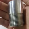 Machine tool processing stainless steel screwed thread nipple pipe fitting made form seamless pipe