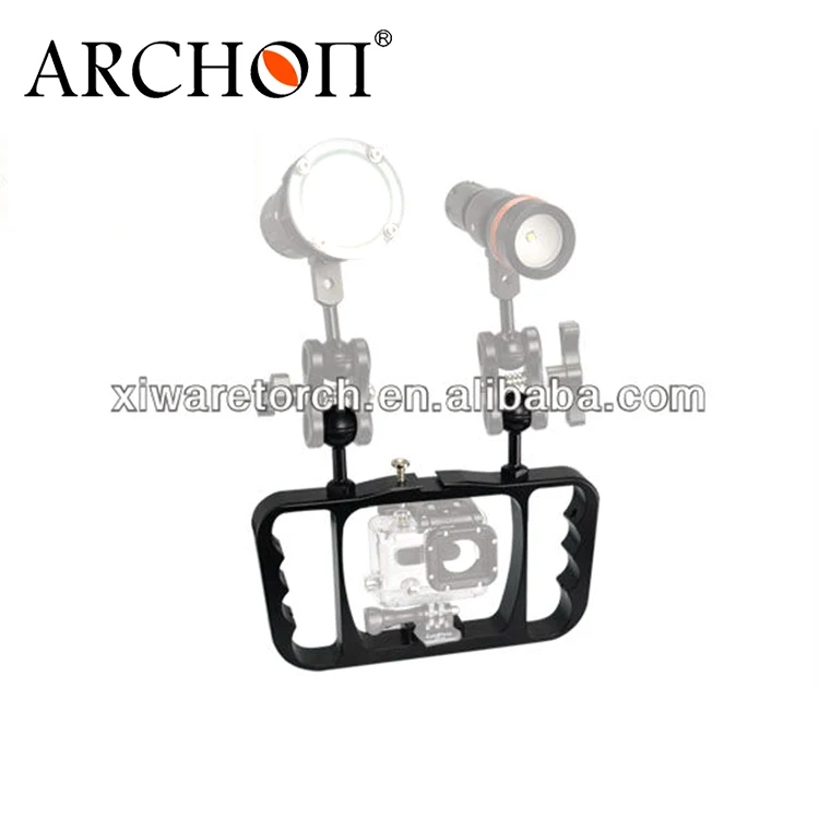 Aluminum mount adapter gopro camera accessories for underwater diving lights