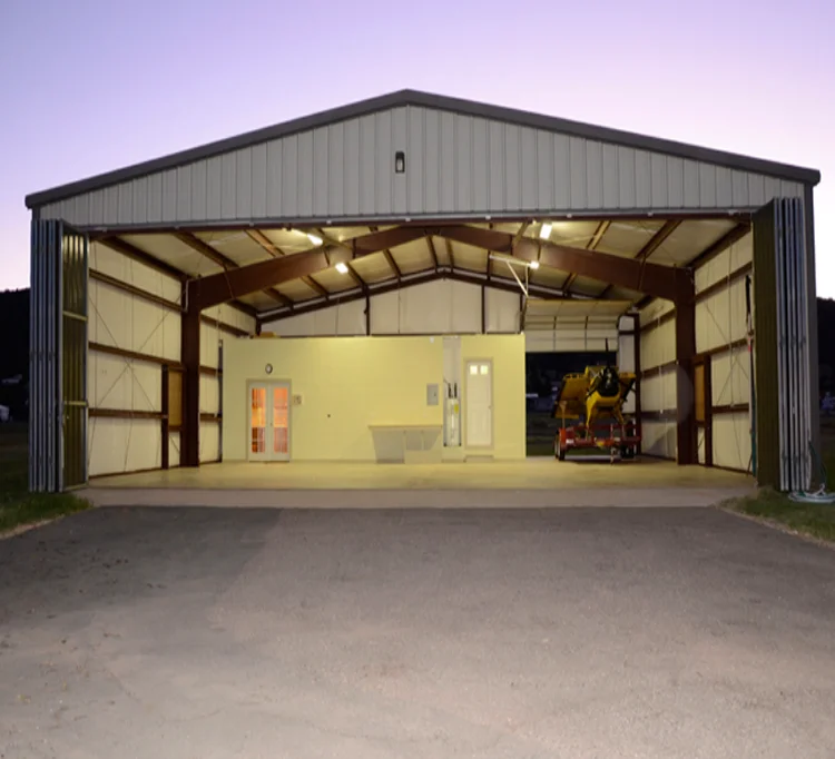 建筑大跨度轻型钢结构框架仓库和钢架机库价格 - buy