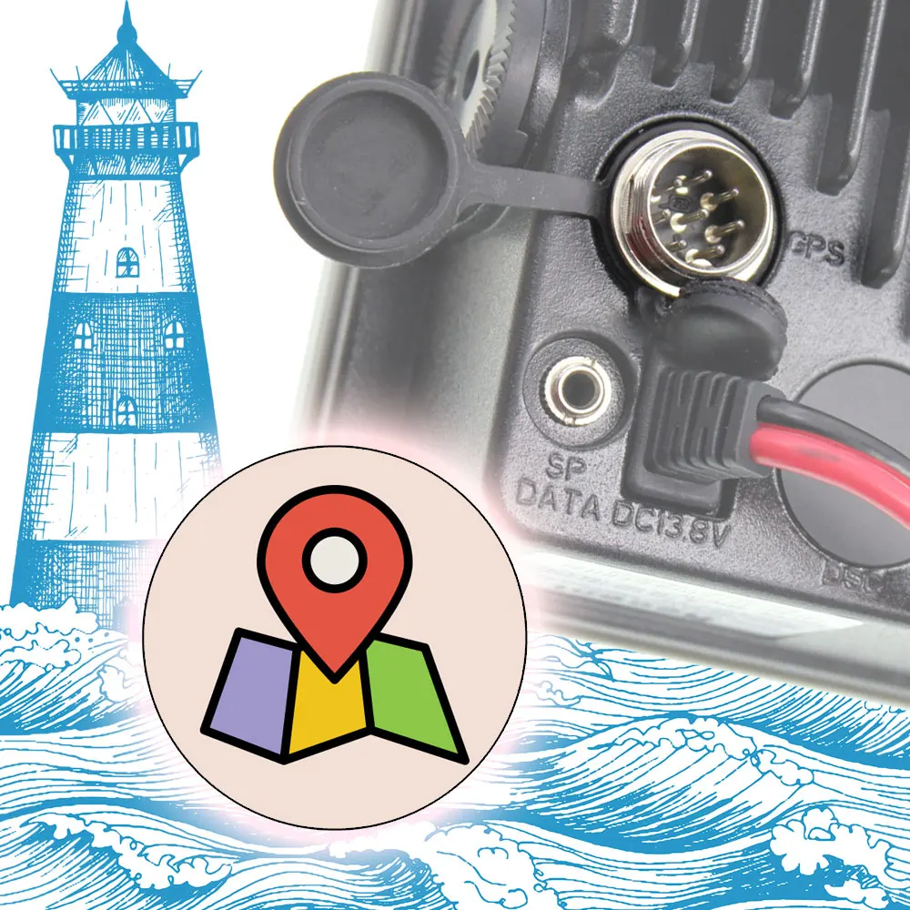 Ip67 Waterproof Rs506m Long Range New Vhf Marine Radio Ipx7 With Dsc