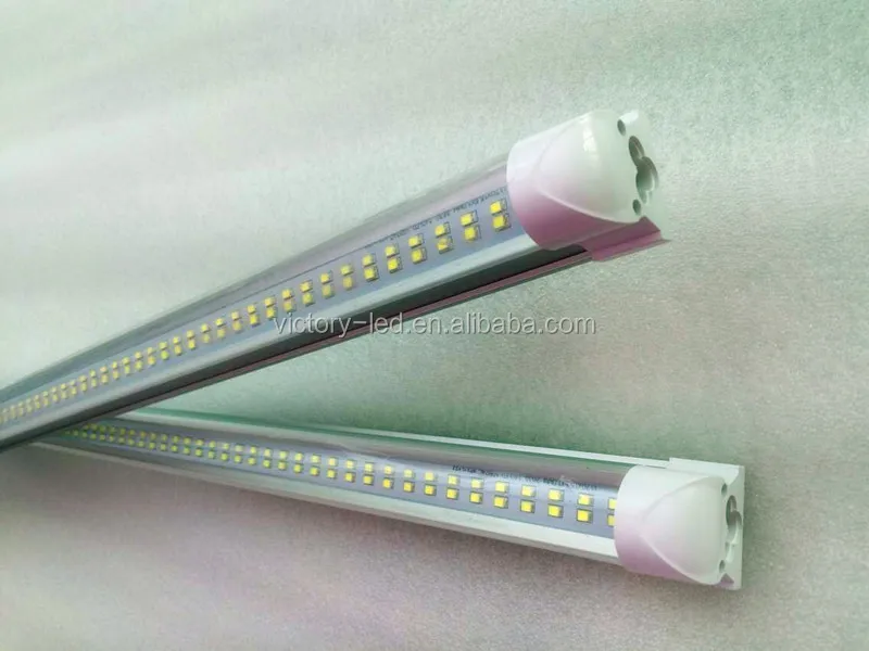 t8 integrated led tube light 4ft 24W two line Chip 4FT LED light fixture