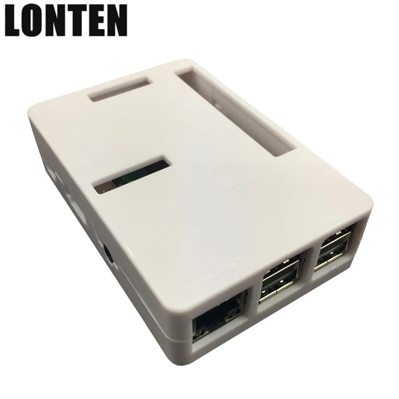 
Lonten Raspberry Pi 3 Model B+ ABS Case Black White Transparent ABS Enclosure Box Shell for Raspberry Pi 3/2 