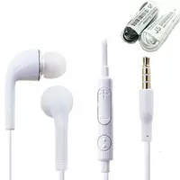 

wholesale Headset 3.5mm Handsfree headphone For Samsung HS3303 S4 JB J5 Earphone With Mic And Volume Control White Black