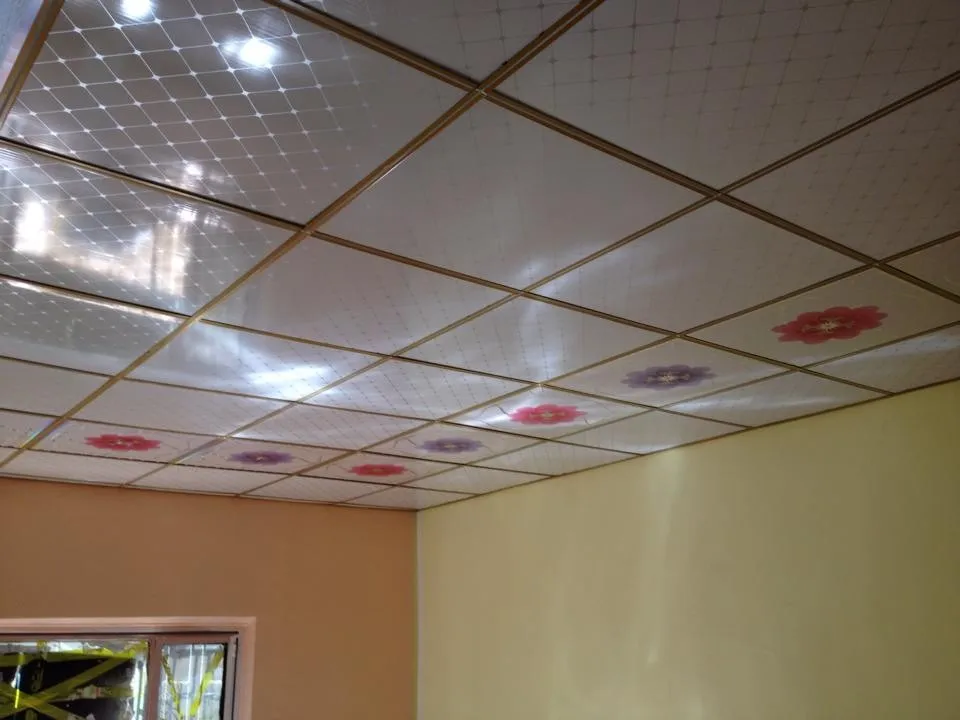 Quality Pvc Laminated Gypsum Ceiling Board Suspended Ceiling