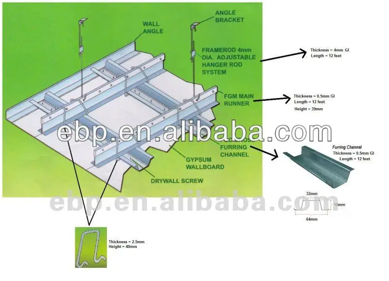 Light Steel Main Keel Hanger In Construction Buy Light Steel