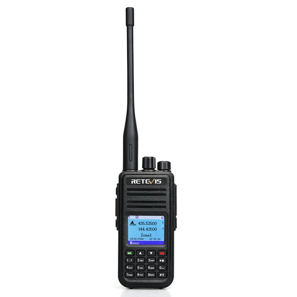 

Retevis RT3S GPS Dual Band DMR Analog Digital walkie talkie UHF/VHF handheld Two way radio DCDM TDMA VOX Emergency Alarm