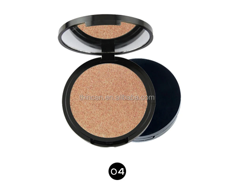 1 Single Color With Mirror Private Label Highlighter Powder Makeup