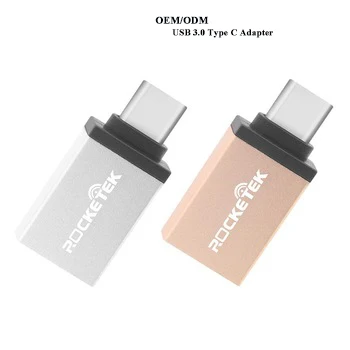 

High quality usb c type connector adapter type-c, Gold;silver