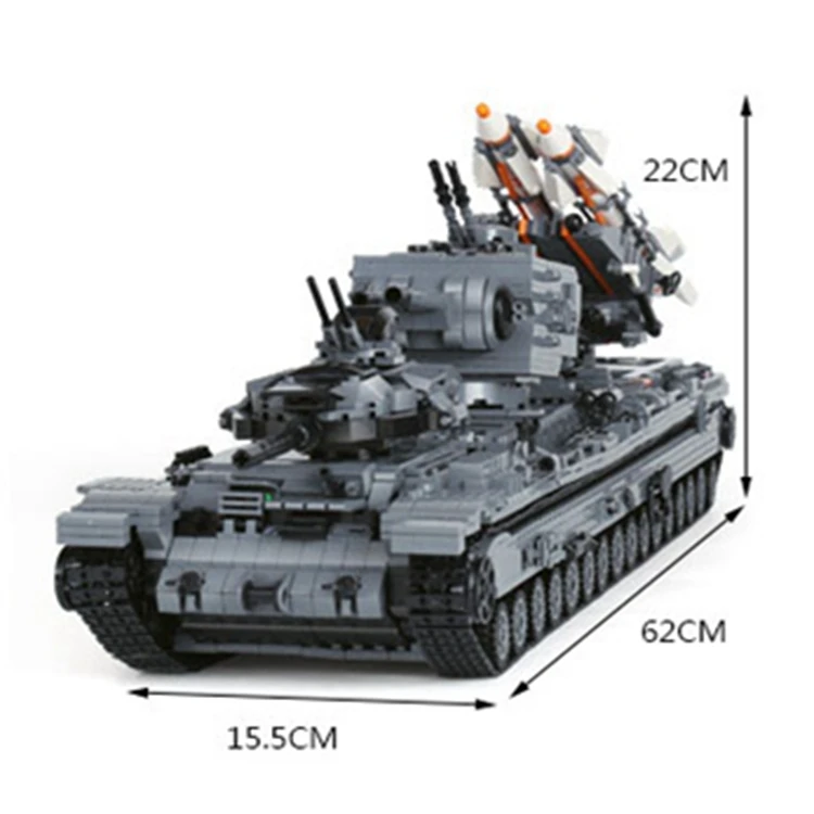 

XingBao 06006 3663Pcs Creative MOC Military Series The KV-2 Tank Set children Educational Building Blocks Bricks Toys Model Gif