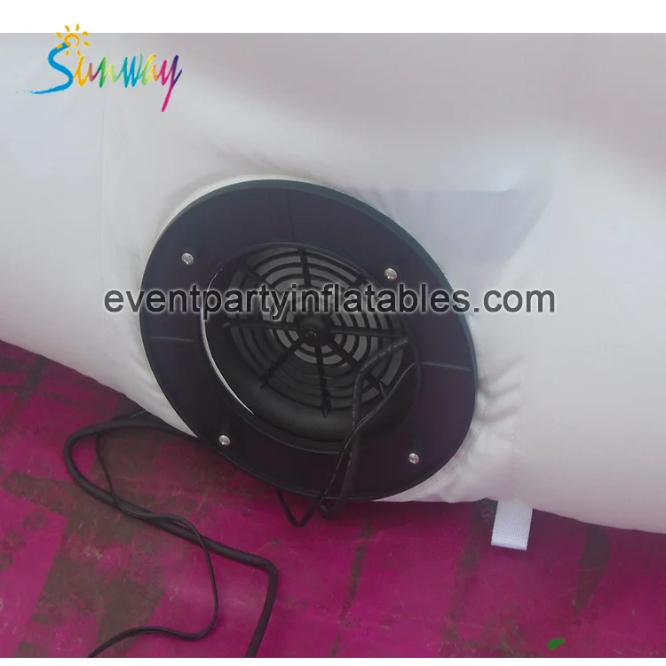Wit 2 Deuren Opblaasbare Led Verlichting Photo Booth Tent Witte Opblaasbare Kubus Tent,Opblaasbare Tent Met Led