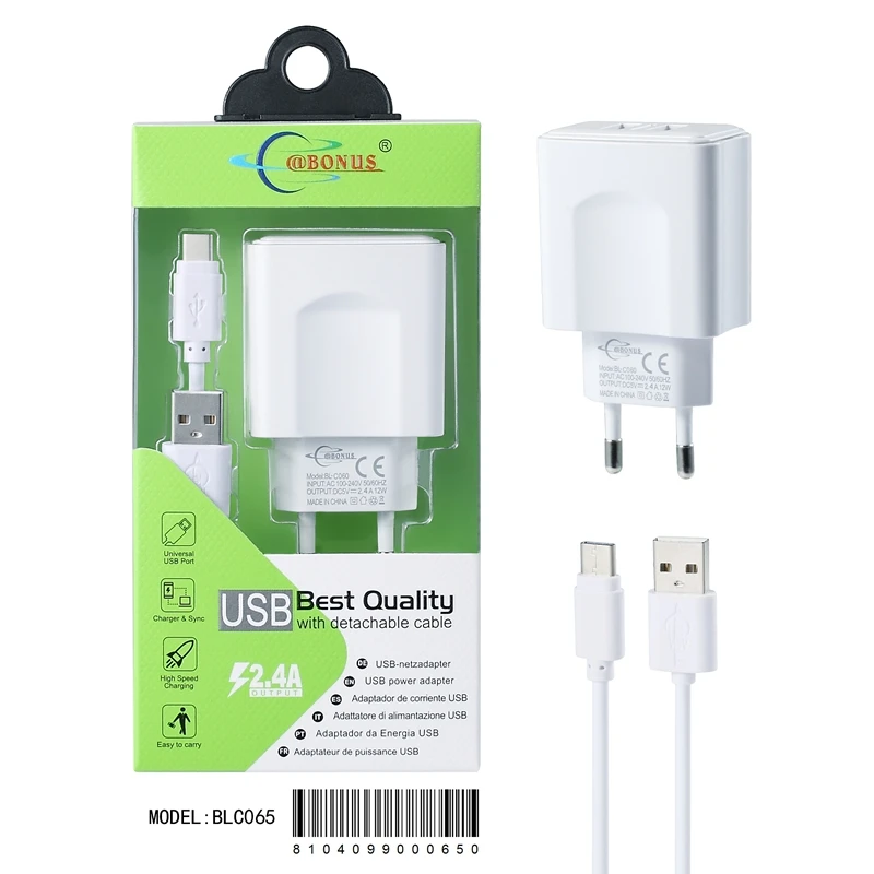 
2019 Wholesale Price 5V 2A Dual USB Fast Wall Charger Mobile Phone Charger 