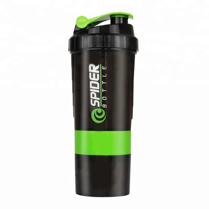 

2018 hot sale 500ml plastic protein shaker bottle, Red/green/purple