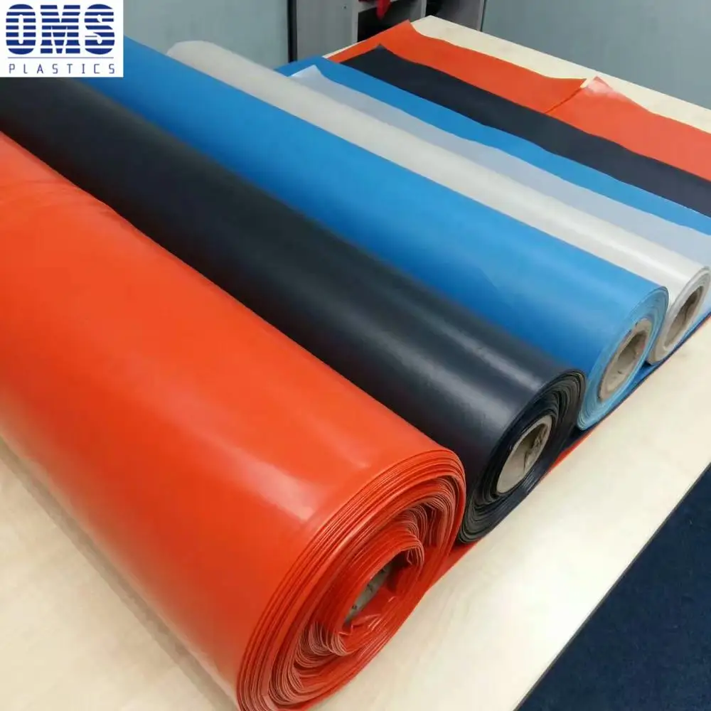 6mil 10' * 100' Black / Clear Plastic Rolls Polyethylene Sheeting