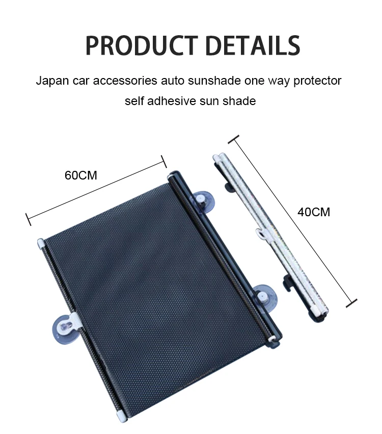 Zyq038 Japan Car Accessories Auto Sunshade One Way Protector Self