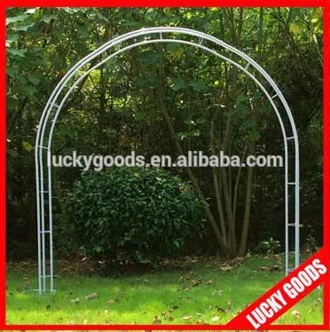 
wholesale white U shape decorative metal wedding arch 