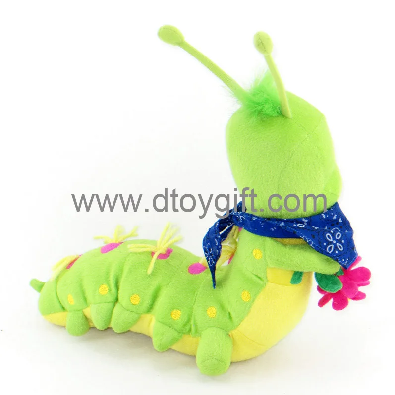 stuffed worm toy