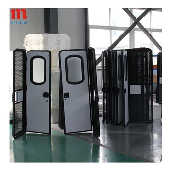 Heat Insulation Rv Double Aluminum Entry Door With Double