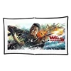 Newest 100% terylene soft foldable simple projection screen 120 inch support front&rear projection