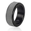 Stylish 316L stainless steel silver ring mesh chain ring mesh chain drive differential