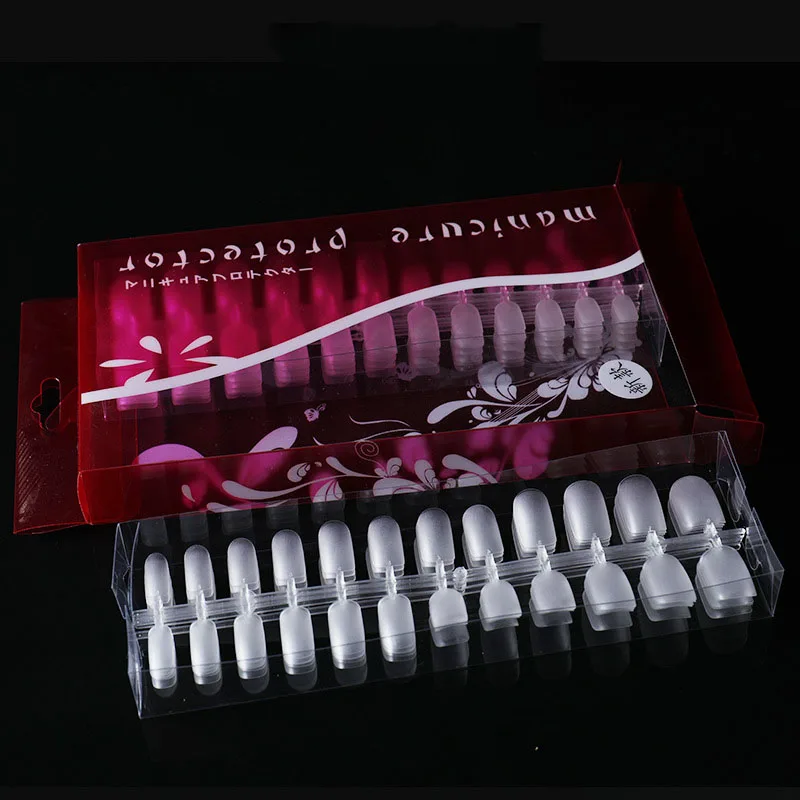 New Full Transparent 288pcs Matte French Full Cover False Fake Nail Tips Ultra Slim Natural Acrylic nail tips