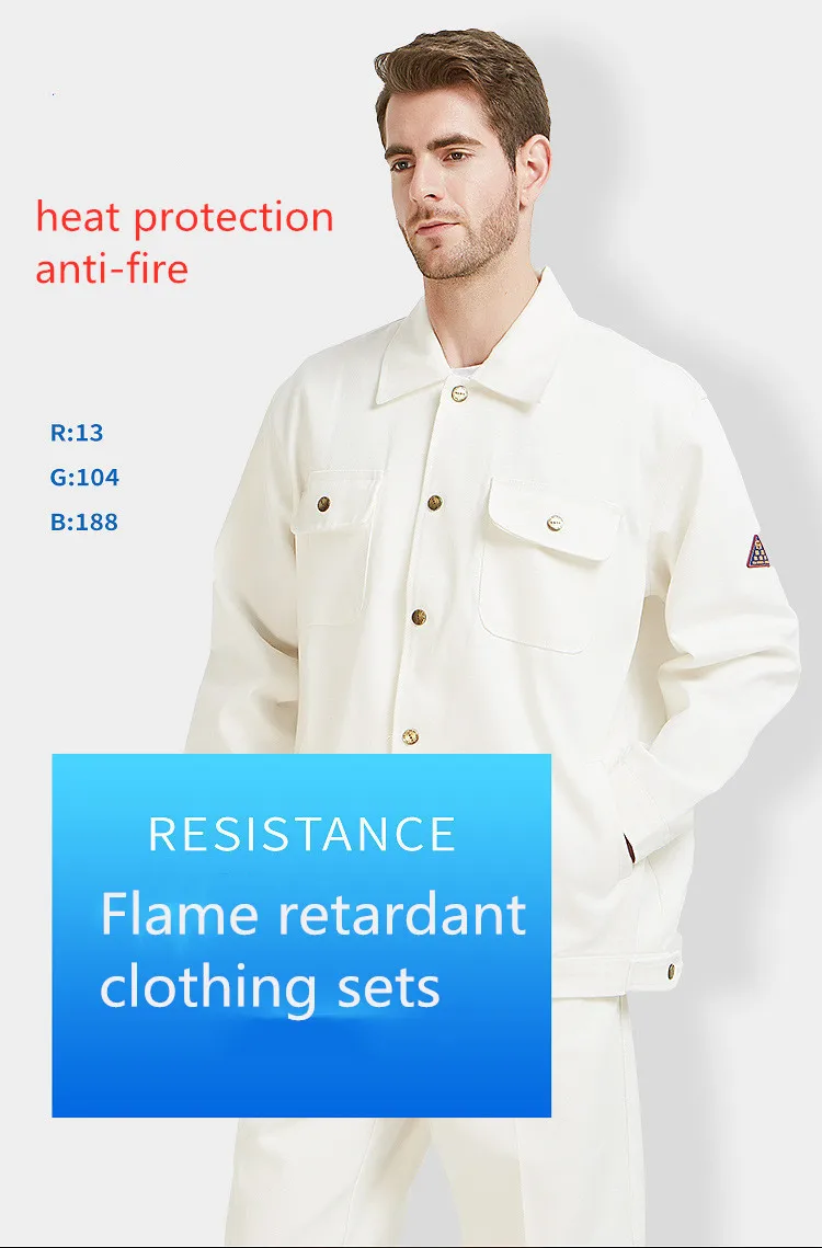 Professional Fire Resistant Work Clothes Flame Retardant Clothing 7028