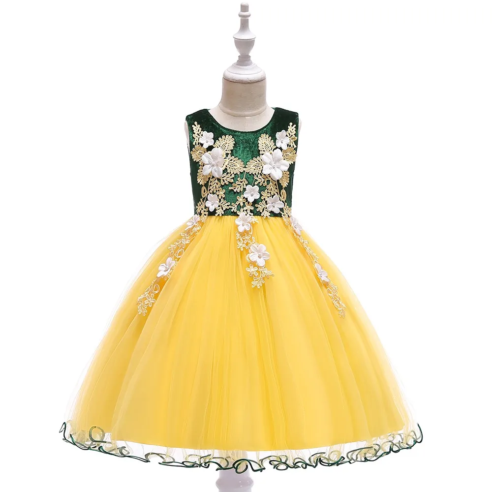 

Girl Frock Designs India Kids Ruffle Dress Ball Gown Prom Dresses For Sale L5095