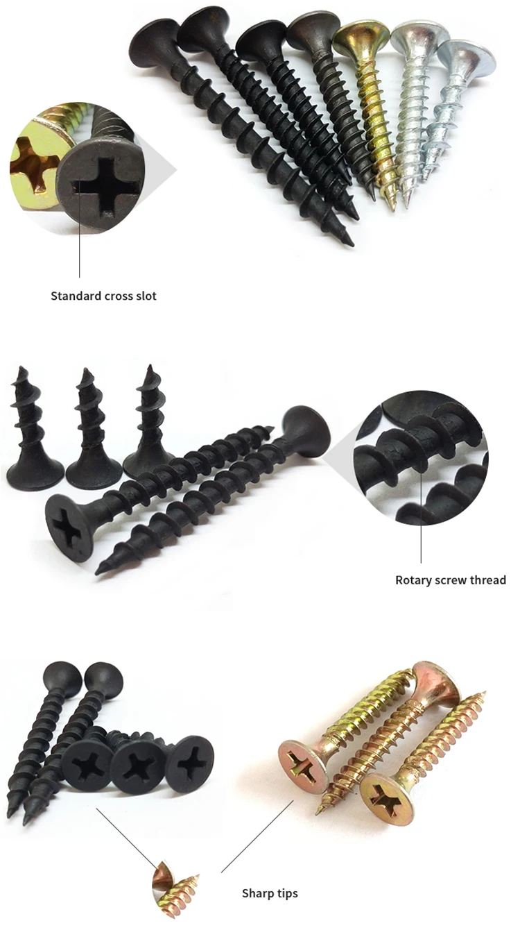 phosphated and galvanized,Perfect quality and bottom price drywall screw