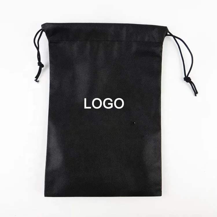 

ecological drawstring bags draw string bags, Black