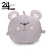 2019 popular wholesale comfort cotton stuffed fluffy gray nap thick mouse scaleable blanket