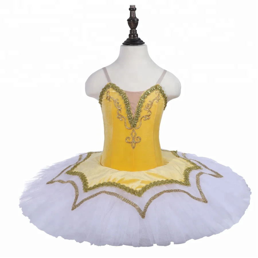 

adult yellow pre-professional dance tutu women nutcracker performanace ballet tutu costume for girlsPPL18075, Yellow white