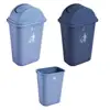 Various size plastic trash cans 13 gallon kitchen