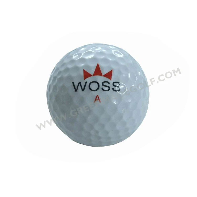 Custom logo driving range 2 layer golf balls
