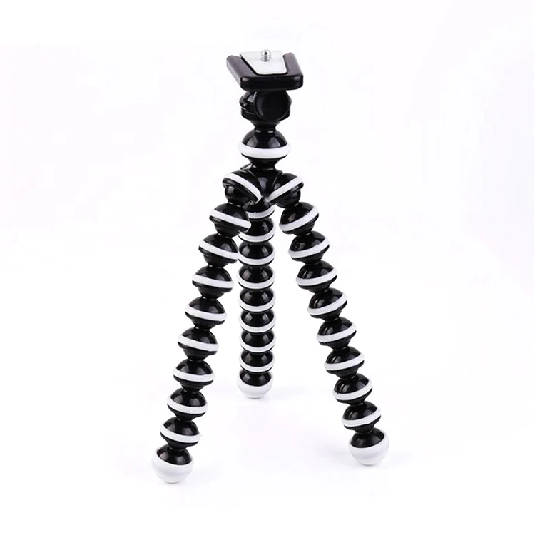 

FT-03 Hot Sale Large Size Mini Mobile Phone Camera Octopus Flexible Tripod, Black