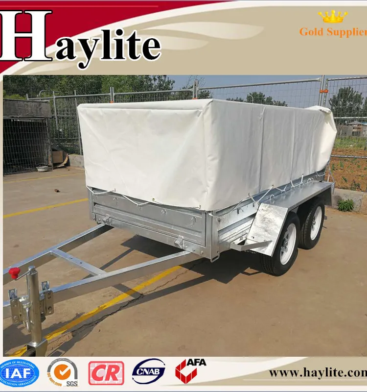 Hot Dip Galvanized 8x5 tandem box trailer used farm trailer .jpg