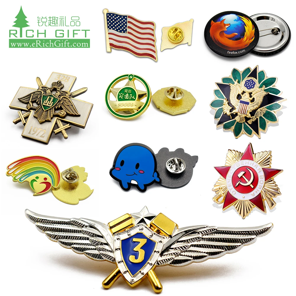 

High quality custom metal antique bronze plating logo gun military shield college lapel pin collar badges for UAE national day, Custom color