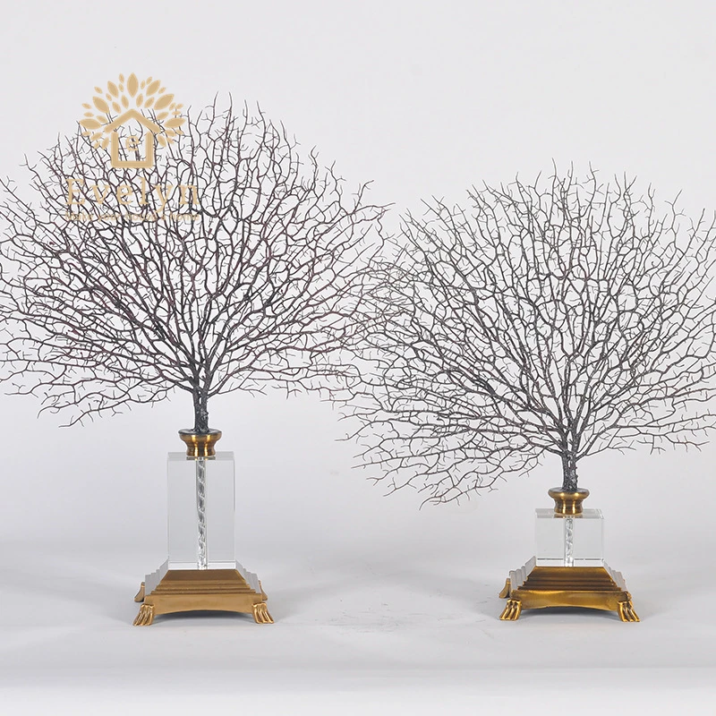 

Natural life sea tree handmade craft art home decoration furnishing accessories piece, Bronze and antique