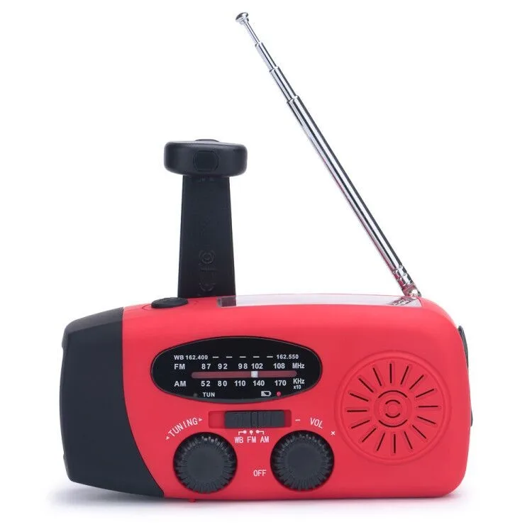 

2019 AM/FM NOAA Weather Pocket Camping Solar Radio With Power Bank, Customized