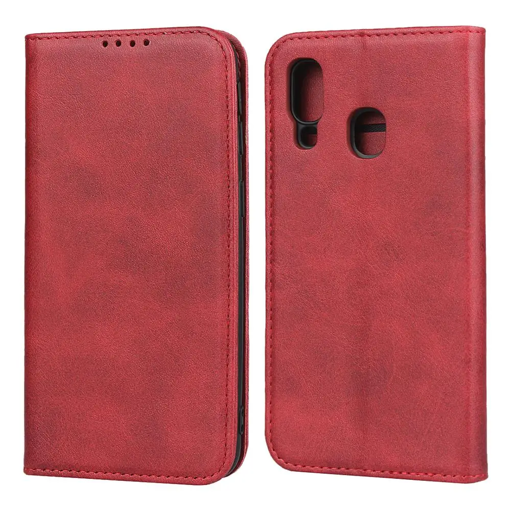 

Genuine Cow Skin Leather Card Slots Wallet Case for Samsung Galaxy A40