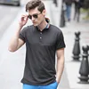 Sample order accept High Quality 100% Cotton Mens Customized collar T-shirt With My Company Embroidered Logo