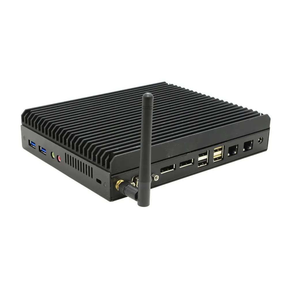 Dual LAN Industrial Grade Fanless Mini Computer 3855u CPU Intel HD510 Support 4K Mini PC ZC-G3855DL