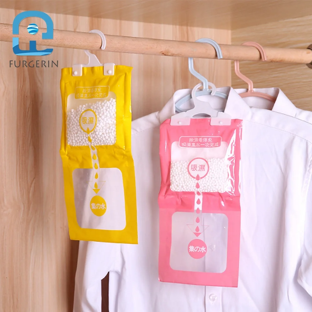 

Desiccant Wardrobe Moisture Absorber Bag Hanging Humidity Absorber Dehumidifier Bags Armoire Tools For Clothes, Yellow/pink/blue/green