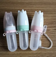 

YDS Multifunctional Silicone Baby Feeding Bottle Food Cereal Rice With Spoon and Nipple Pacifier