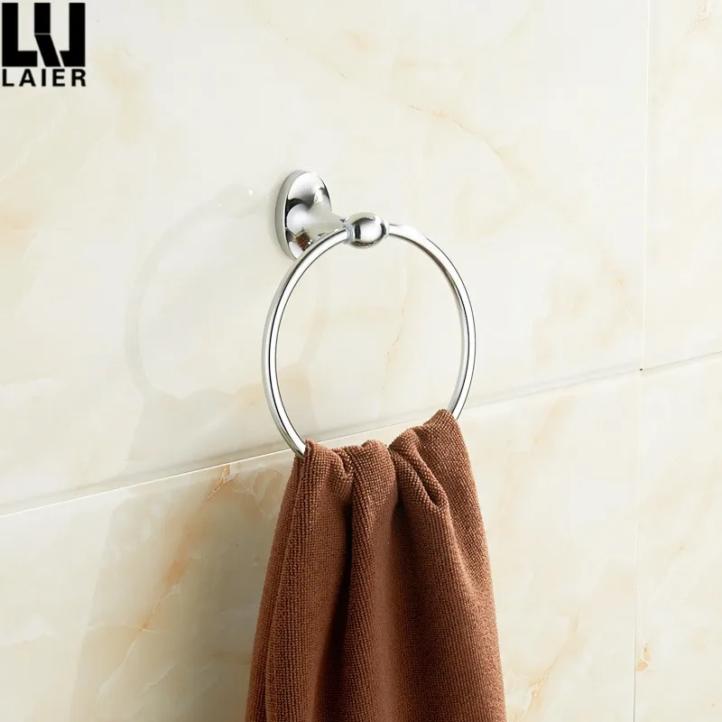 
Simple Design Zinc Alloy And Chrome Finished Bathroom Towel Ring For Bathroom Decor 