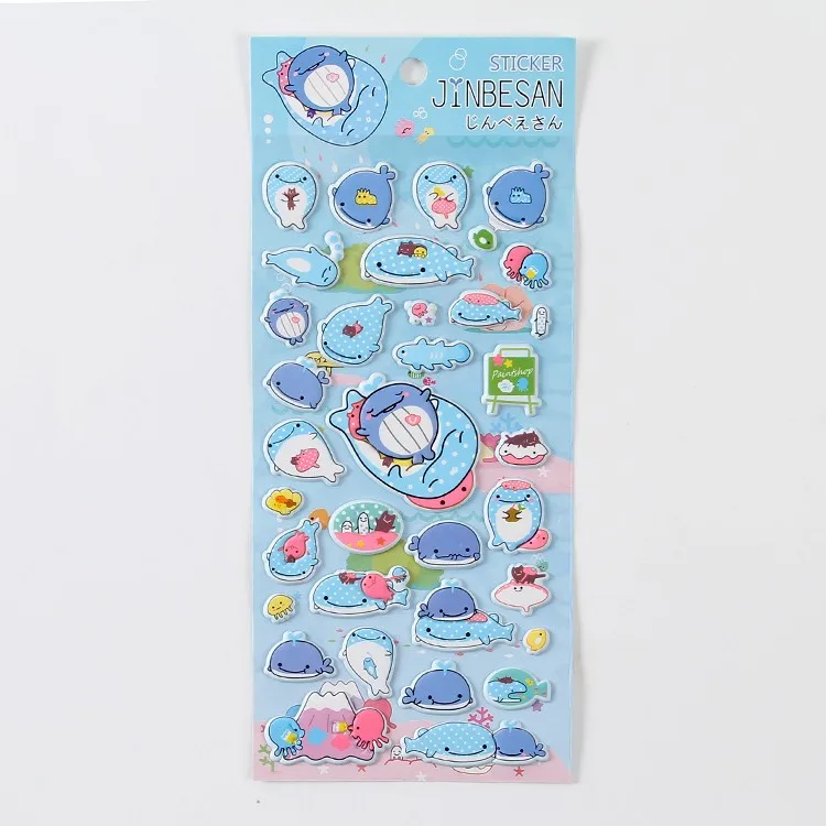 Cheap Wholesale Price Children Cartoon Cute 3d Bubble Stickers