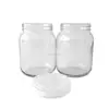 450ml wide mouth clear plant tissue culture glass bottle with PE plastic cap