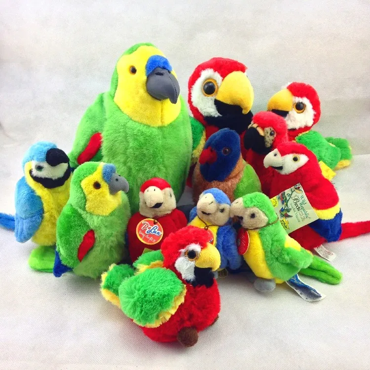 parrot soft toy