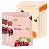 

Natural Plant Cherry Essence Face Mask Whitening Skin Care Moisturizing Brightening Smoothing Facial Sheet Mask