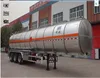 Oil Tanker Semitrailer 40000LWith 3 Axle 5 compartment/tri axle tankers/capacity fuel tank truck