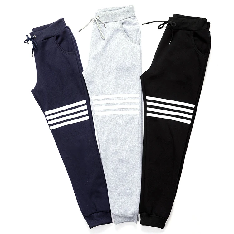 

Low MOQ Track Pants Cotton Fleece Jogger Pants Men Sweatpants, Black/gray/blue