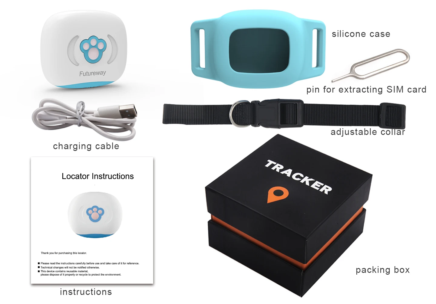 futureway mini gps pet tracker